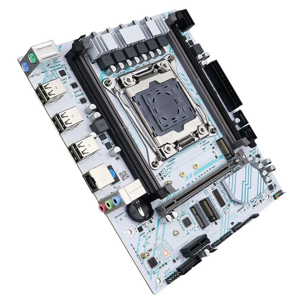 Conjunto de placa-mãe MOUGOL X99 com Xeon E5 2680 V4, DDR4 32G (2*16G) 2133MHz RAM de canal duplo, pino TPM2.0 para componente de computador para jogos