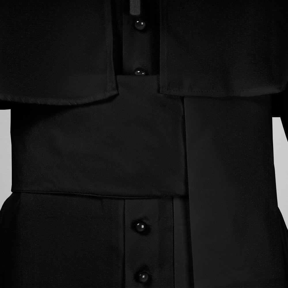 Medieval Renaissance Retro Priest Cosplay Costumes Catholic Church Religion Papal Priest Mass Preacher Solid Robe Clergy Cassock