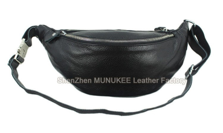 Fashion Genuine Leather waist bag for men fanny pack Leather belt bag waist pack bum bag money belt waist pouch molle pochete