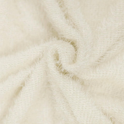 Women Winter Sweater Knit Crewneck Warm Long Sleeve O-Neck Casual Sweatshirts Dress Solid Color Oversized Basic Ladies Cloth