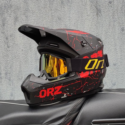 Capacete de motocross off-road, capacete de ciclismo speed downhill DH, capacete full face rally off-road