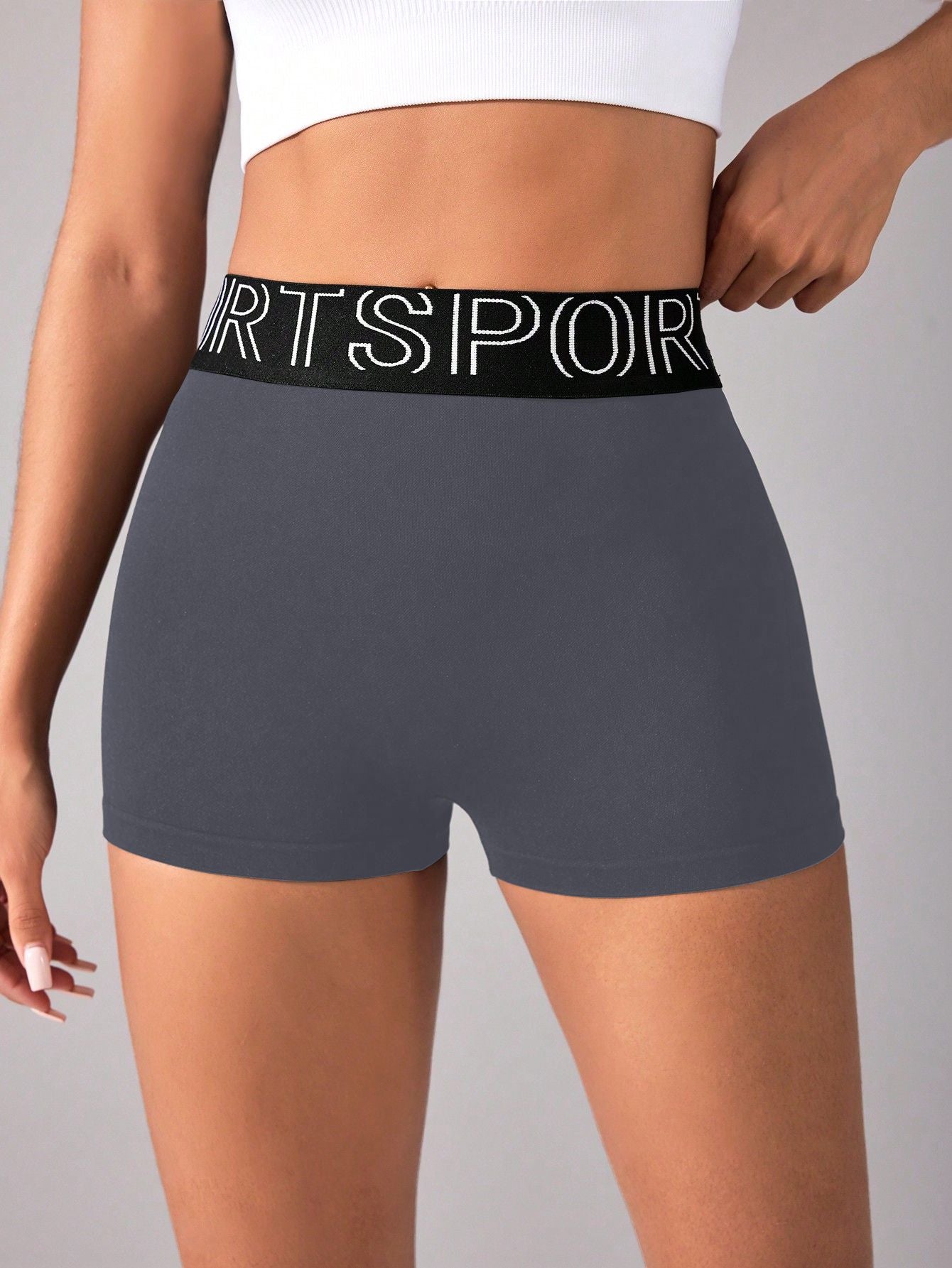 Women Workout Shorts Scrunch Shorts Seamless High Waisted Contour Gym Yoga Biker Shorts
