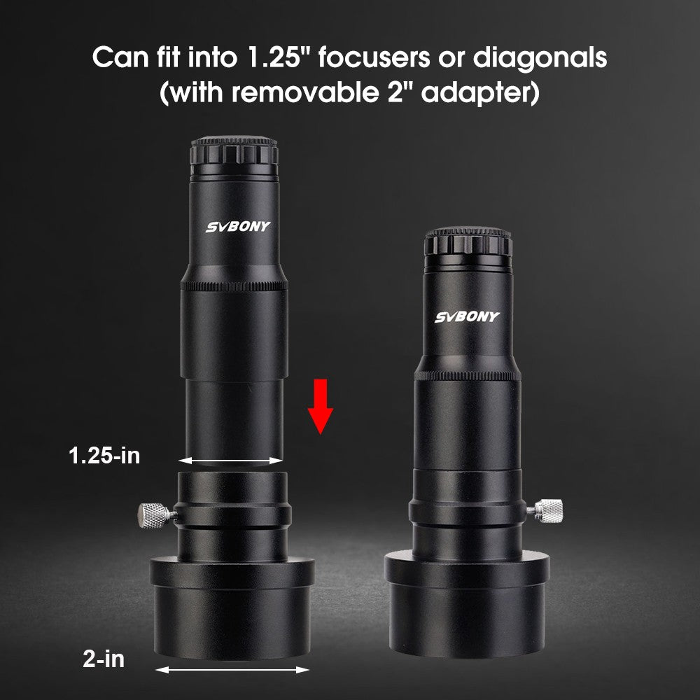 Colimador Laser Vermelho SVBONY Ajustável para Telescópios Refletores Dobsonianos e SCT SV121