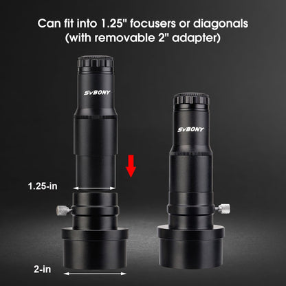 Colimador Laser Vermelho SVBONY Ajustável para Telescópios Refletores Dobsonianos e SCT SV121