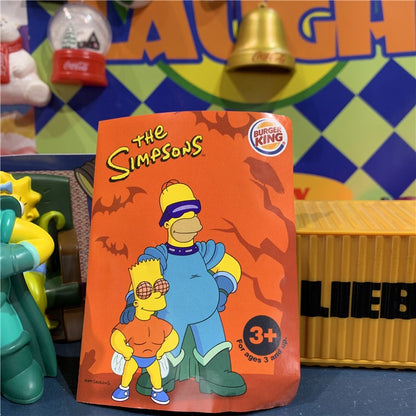 Desenho animado Os Simpsons Homer J Marge Bart Lisa Maggie Krusty o Palhaço Boneco de Ação Decoração de Mesa Brinquedo Colecionável Presente Infantil