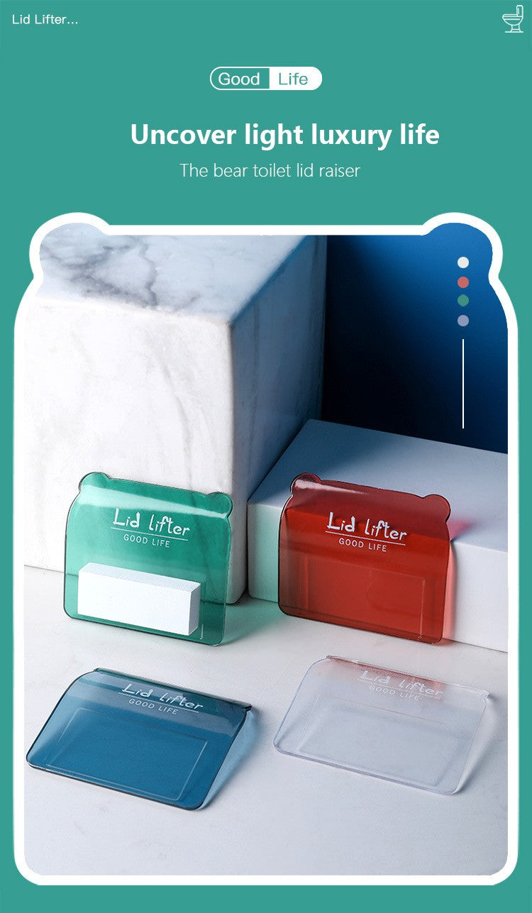 1 Pc Toilet Lid Lifting Device Light and Small PS Material to Lift the Toilet Lid Bathroom Supplies