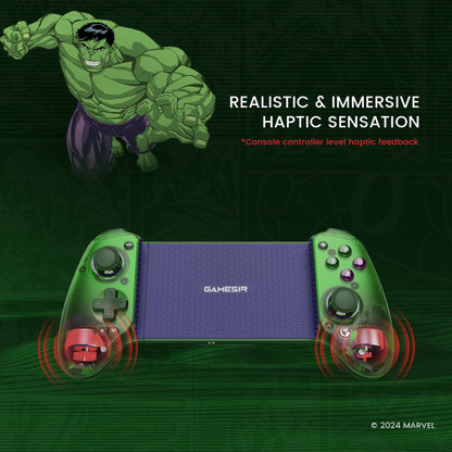 GameSir G8 Plus Hulk Edition Thanos Edition Mobile Gaming Controller for iOS Android Tablet Nintendo Switch 2/1 Steam PC Gamepad