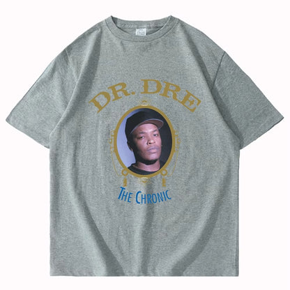 2025 Hot Sale Clothes Popular Dr Dre The Chronic T Shirt Cosplay Wear Streetwear Short Sleeve Tees Cotton Hip-pop T-shirt Men