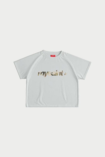 Y2K Hip-hop retro English letter print simple men short-sleeved Harajuku High Street punk Rock Versatile round-neck T-shirt