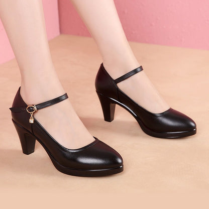 Salto Alto Feminino, Sapatos Femininos de Luxo para Festa Salto Médio 35-41