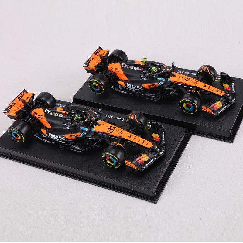 Burago 1:43 2025 McLaren MCL39 F1 Carro de Corrida Edição de Capa Dura Nº 4/Nº 81 Modelo de Carro em Liga