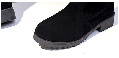 Women Over The Knee Boots Suede Sexy High Heels Lace Up Long Boots Fall/winter Warm Thigh High Boots Party