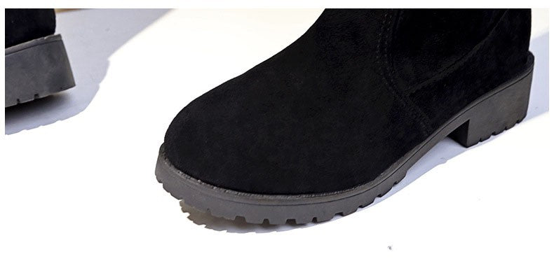 Women Over The Knee Boots Suede Sexy High Heels Lace Up Long Boots Fall/winter Warm Thigh High Boots Party