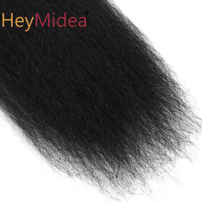 Cabelo sintético Vixen Bundles para crochê 26 polegadas, DIY, pré-esticado, extensões de cabelo para tranças, Kanekalon, pacotes de cabelo Yaki liso para rabo de cavalo