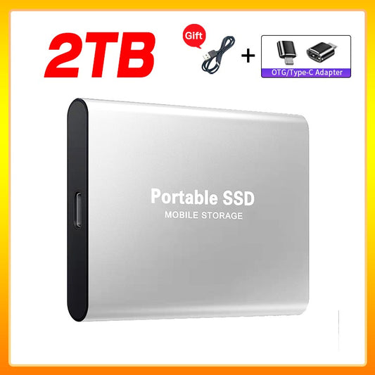 High-speed External Solid State Drive 1TB Portable External Hard Drive ssd 2TB  External hard disk ssd hard drive For Laptop Mac