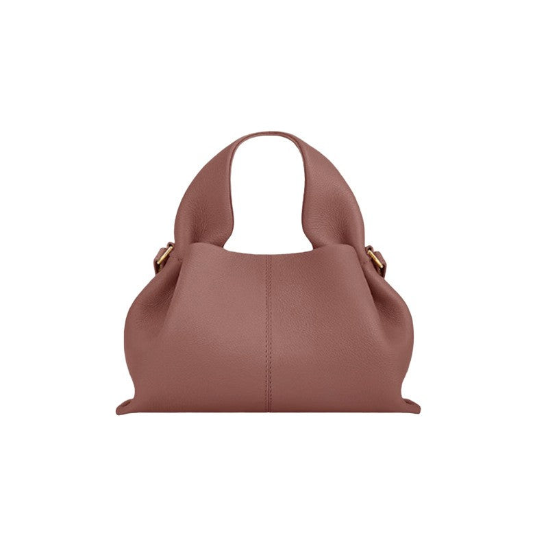 Genuine Leather Cloud Crossbody Bag for Women, Light Luxury French European Retro Vintage Tassel Shoulder Bag, Handbag Purse