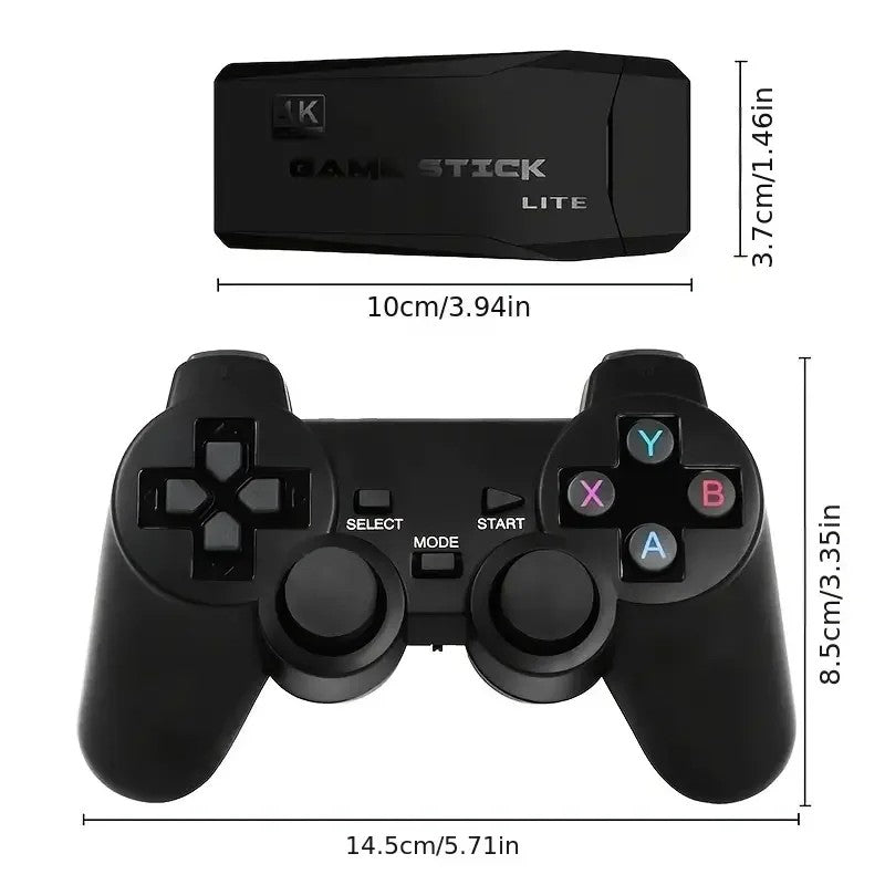 Video Game Console 2.4G Double Wireless Controller 4K HDMI for PS1/SFC/NES TV & PC 20000 Games 64GB Retro Children's Christmas