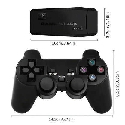 Video Game Console 2.4G Double Wireless Controller 4K HDMI for PS1/SFC/NES TV & PC 20000 Games 64GB Retro Children's Christmas