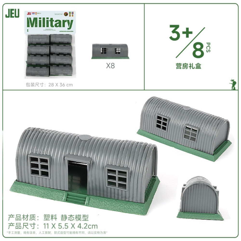 ViiKONDO Bonecos Soldados Exército Brinquedos Modelo Veículo Militar Acessórios Jogo de Guerra Tanque Radar Lançador de Mísseis Artilharia Caça Quartel Ponte