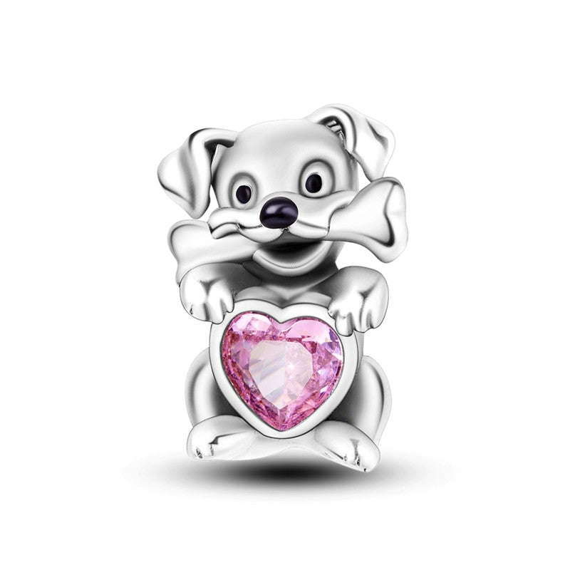 925 Sterling Silver Dog Charms French Bulldog Poodle German Shepherd Beagle Dachshund Pendants Fit Bracelets DIYJewelry Gift