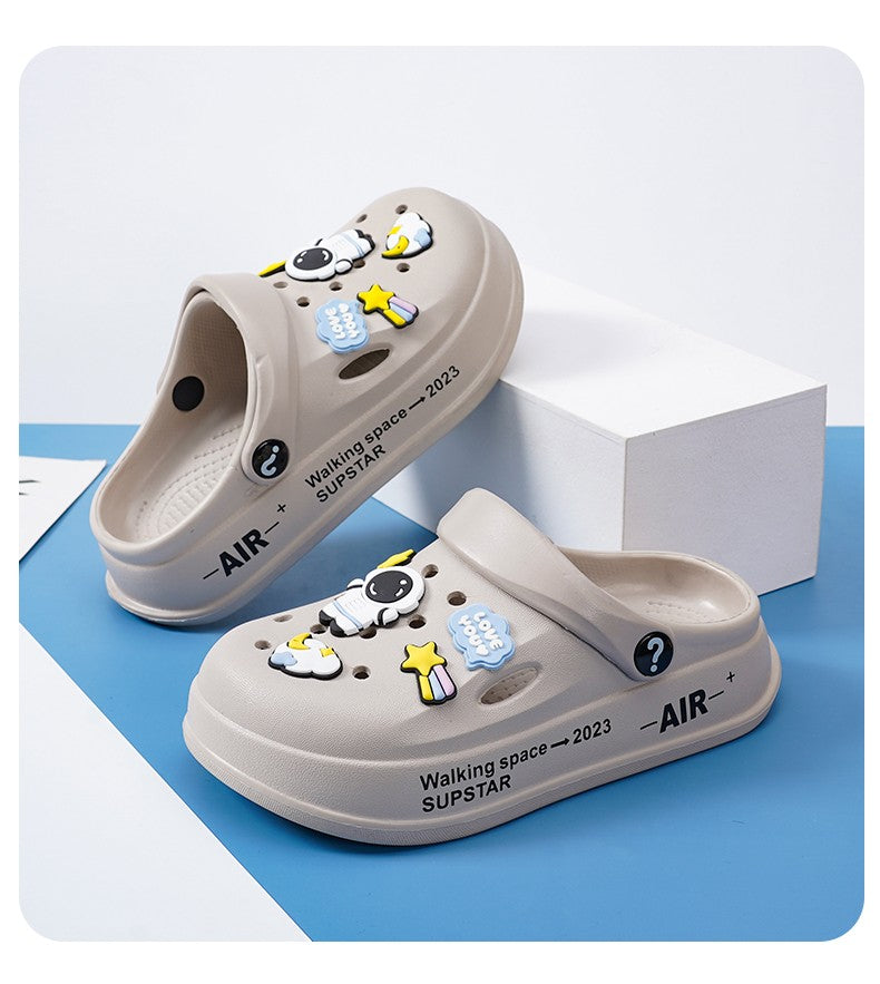 Kids Summer Sandals EVA Design Children Slippers Soft Non Slip Platform Slides Outdoor Garden Shoes High Quality Fashion Shoes