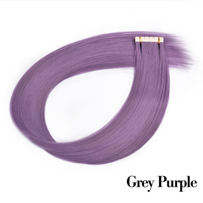 Fita Adesiva Reta para Extensões de Cabelo, Extensões de Cabelo Natural, Fita Adesiva Mini, Invisível, Sem Costura, Loira, Sedosa, Natural para Mulheres