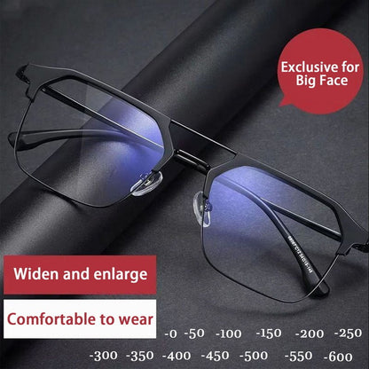 Luxury Brand Square Black Frame Myopia Glasses Anti-blue Light Women Men Near Sight Eyeglasses Unisex Goggles Diopters 0 To -6.0