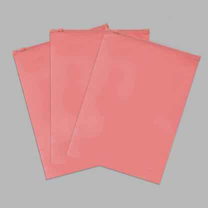 50pcs Customized Color Frosted Zipper Bags Home Travel Storage Bags Clothing Underwear Business Product Packaging Custom Logo