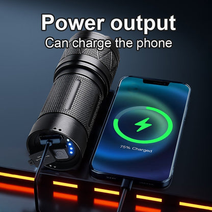 2025 New 15000mAh White Laser Flashlights 990000LM Ultra Powerful Flashlight Zoom USB Rechargeable Lantern Outdoor Camping Torch