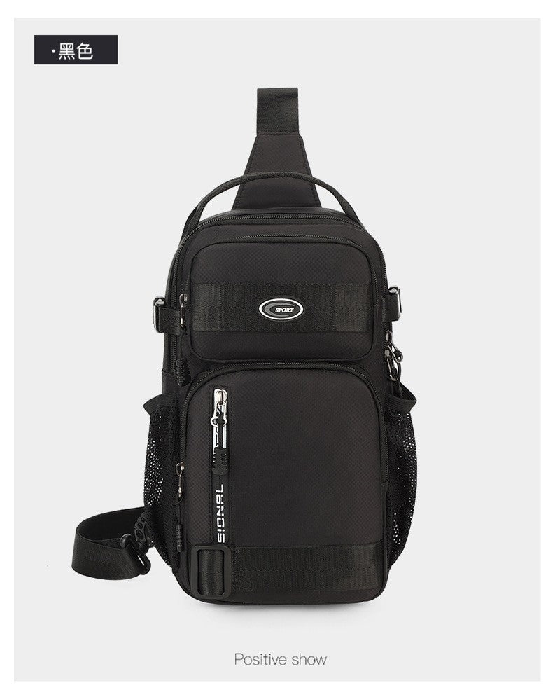 Men Riding Backpack Large Capacity Chest Bag Lightweight Crossbody Sling Bag Casual Outdoor Shoulder Pack for Men Crossbody Bags