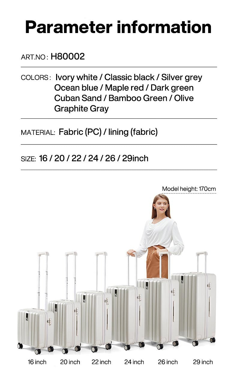 Best Spinner Luggage Suitcase PC Trolley Case Travel Bag Rolling Wheel Carry-On Boarding Men Women Luggage Trip Journey H80002