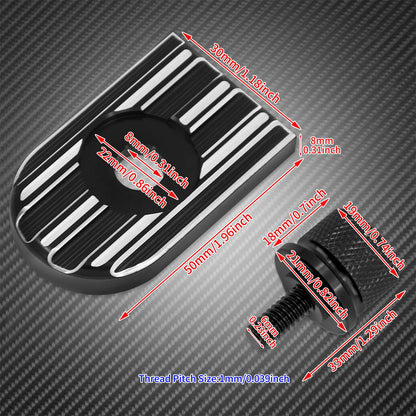 Universal Motorcycle Rear Fender Seat Bolt Screw Nut Tab Kit Mount Knob Cover For Harley Dyna Sportster XL Touring FLHR Softail