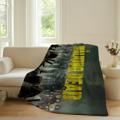 Horror movie T-The W-Walking D-Dead Blanket For Sofa Office Bed Plane Travel Sleep Read Relax Camping Soft And Warm