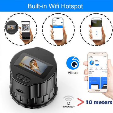 Câmera de Oculares WiFi Eletrônica 1920X1080 Tela de Alta Definição de 1.5'' Gravador Portátil para Telescópios com Conexão APP