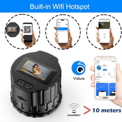 Câmera de Oculares WiFi Eletrônica 1920X1080 Tela de Alta Definição de 1.5'' Gravador Portátil para Telescópios com Conexão APP