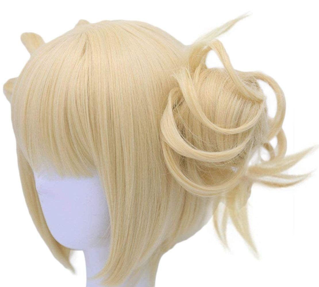 Boku No Hero Academy Cross My Body Synthetic Hair Wig Cosplay My Hero Academy Himiko Toga Party Role Play Wigs