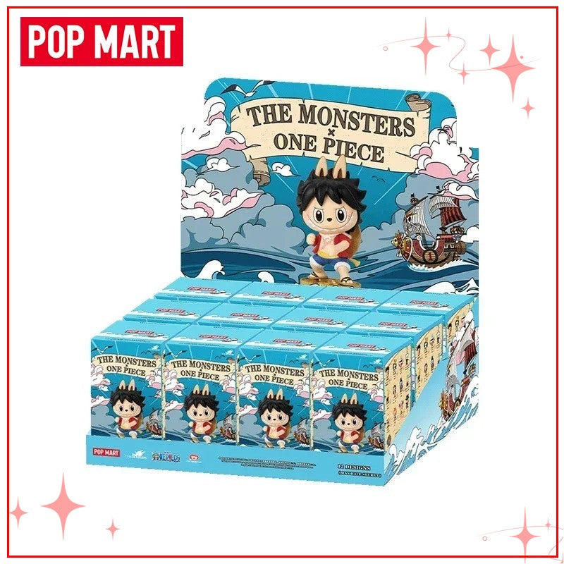 Pop Mart THE MONSTERS Labubu One Piece Series Blind Boxes Labubu One Piece Figurinhas Presente