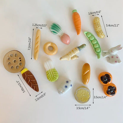 Suporte para Hashi Estilo Japonês Cerâmica Descanso de Hashi Formato de Frutas e Vegetais Garfo Prateleira Utensílios de Cozinha Decoração de Mesa de Jantar