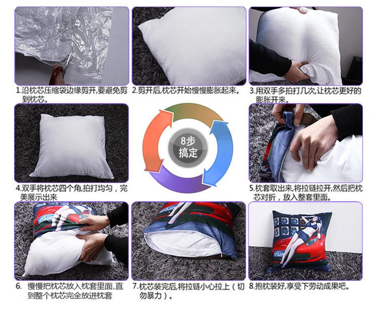 Home Cushion Inner Throw Pillow Insert Filler Core Sofa Soft Waist PP Cotton-padded Square Rectangular Lumber Interior Filling