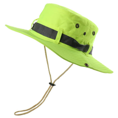 Summer Men Women Fluorescent Bucket Hat Reflective UV Protection Sun Fishing Cap Basin Caps Outdoor
