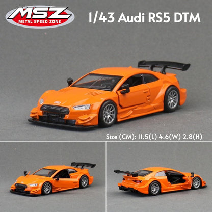 MSZ 1/43 Audi RS7 R8 RS5 Q7 Volkswagen T1 Bus Beetle Toy Car Model Diecast Metal Miniature Pull Back Collection Gift Children