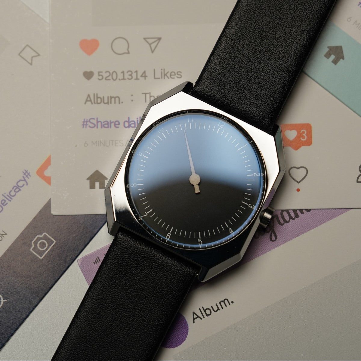 SKU Retro One Pointer Watch for Men - Vintage Style Square Quartz Watch Unique Design Fashion Wristwatch for man men alloy watch