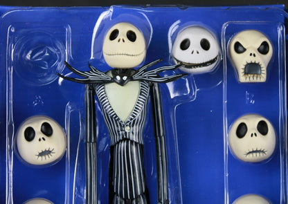 O Estranho Mundo de Jack Skellington com Cabeças Intercambiáveis Boneco de Ação PVC Brinquedo Modelo Coleção Presente 35cm