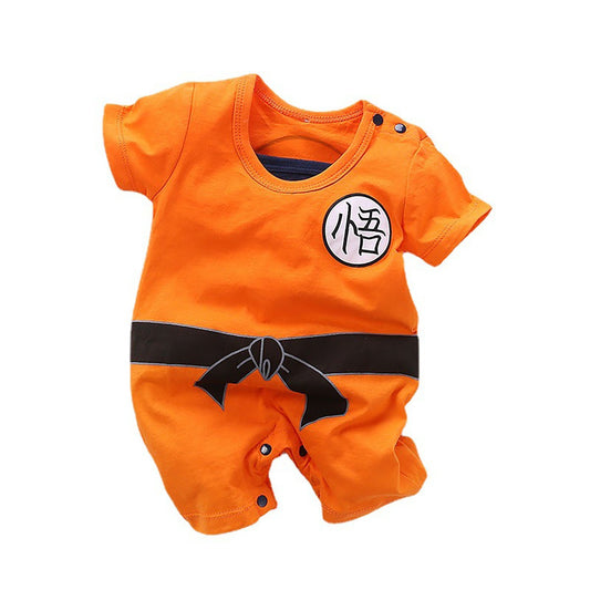 IURNXB Newborn Short Sleeve Romper Cosplay Baby Boy Cartoon Printed Jumpsuits Costume Outfit Infant Clothes 0-24M