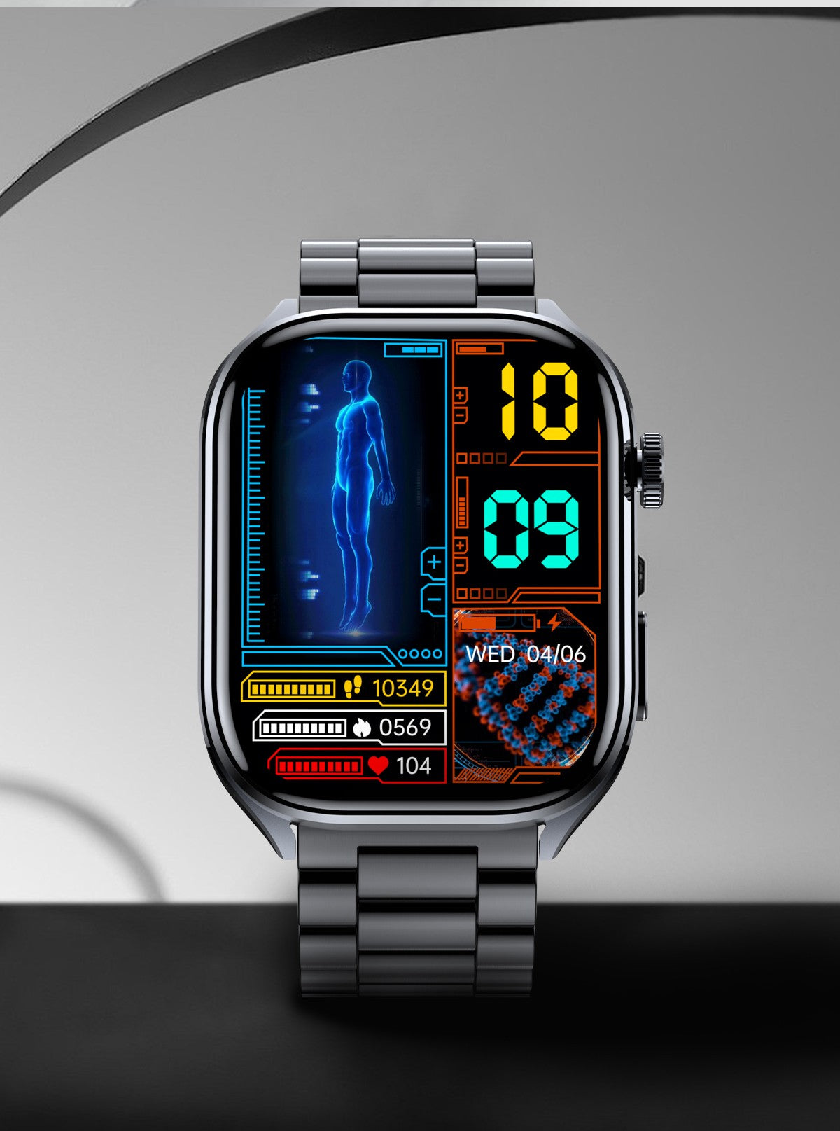2025 Novo Smartwatch Masculino AI Diagosis ECG Saúde Pressão Arterial Lipídio Ácido Úrico AI-GPT Respostas Inteligentes Saúde Smartwatch Para Homens