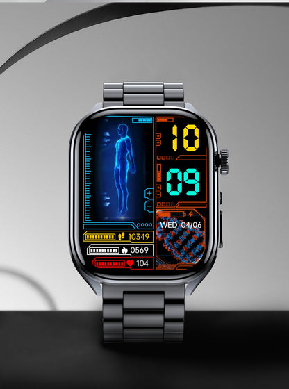 2025 Novo Smartwatch Masculino AI Diagosis ECG Saúde Pressão Arterial Lipídio Ácido Úrico AI-GPT Respostas Inteligentes Saúde Smartwatch Para Homens
