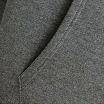 Alobee Autumn Women Gray Black Jacket With Hood Long Sleeve Zipper Jacket Coat Woman Loose Casual Big Pocket Outerwear Coat Tops