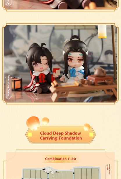 Mo Dao Zu Shi Cloud Deep Series Anime Figurine - Wei Wuxian Lan Wangji Q-Version Action Toy Model Collectible Gift for Fans