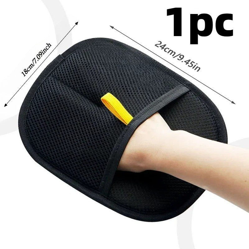 4Pcs Pet Static Hair Removal Gloves Reusable Washable Safe Remover Cat Hair Reusable Glove Carpet Removal Pet Fur Hair