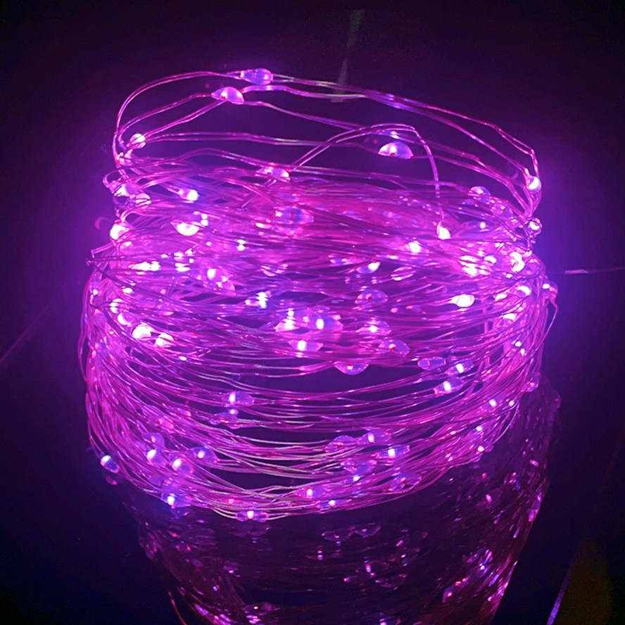 Led Silver Wire Fairy Lights USB Powered LED String Lights Outdoor Waterproof Garland For Christmas Party Wedding DIY Decoration